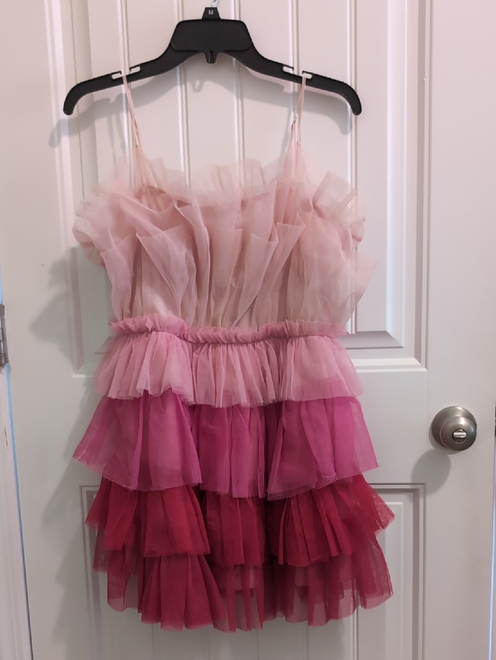 Storia Blush Pink Layered Mini Dress
